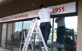 Calgary sign install services